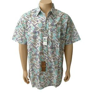 Lifted Research Group NWT White Shirt Button Pockets Shortsleeve LRG Logo 2XL